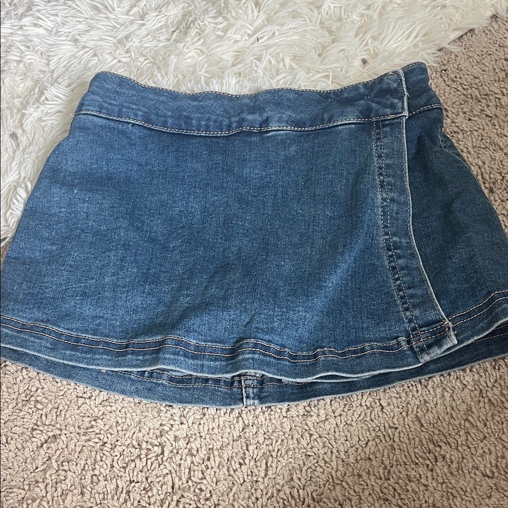 Aeropostale Blue Denim Mini Skirt